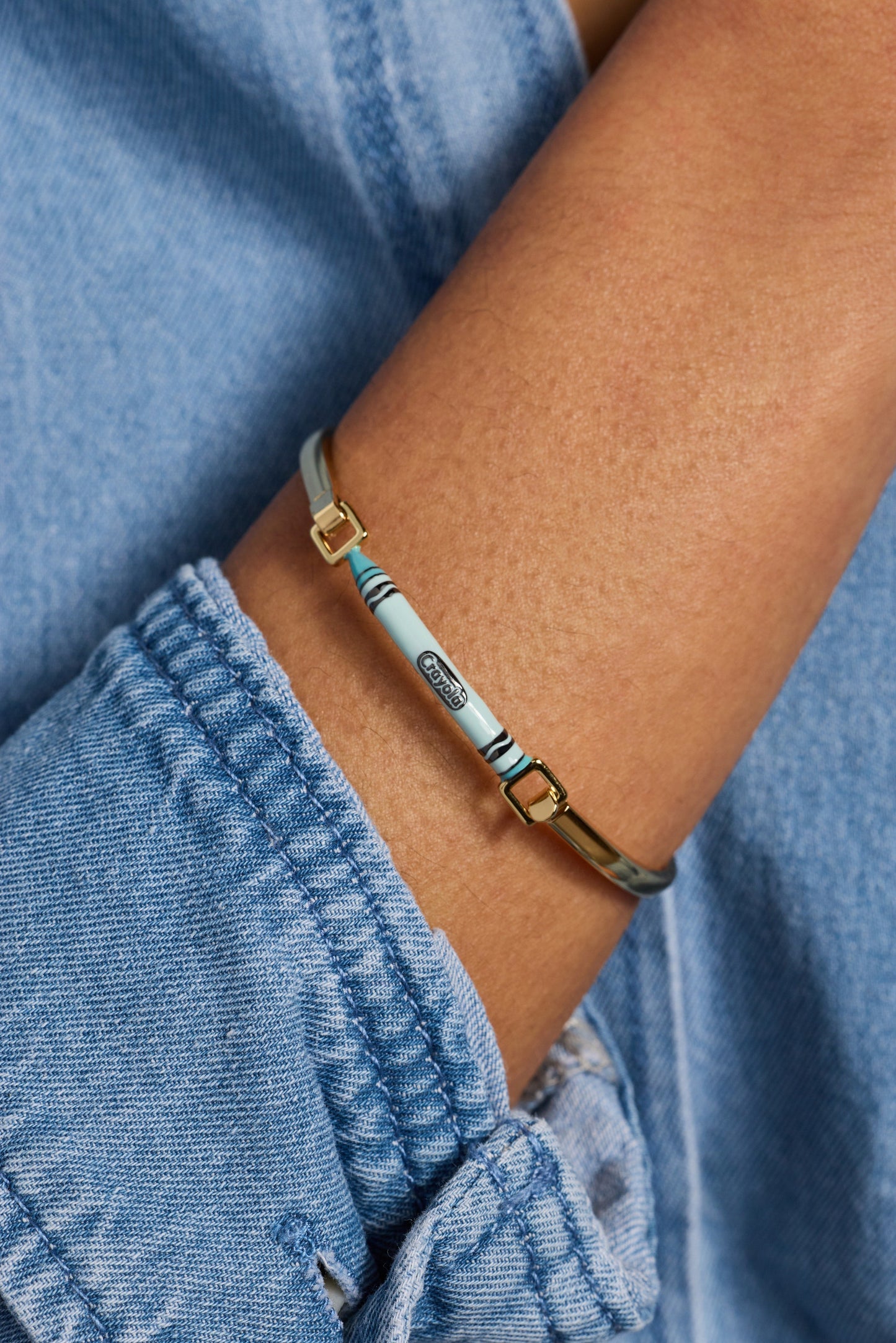 Crayola Blue Crayon Tension Bangle
