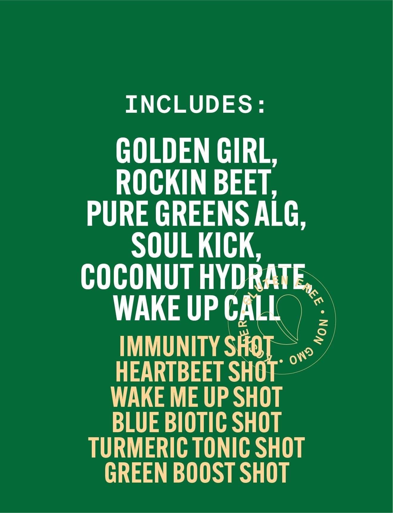 Cold Pressed Juice + Shots