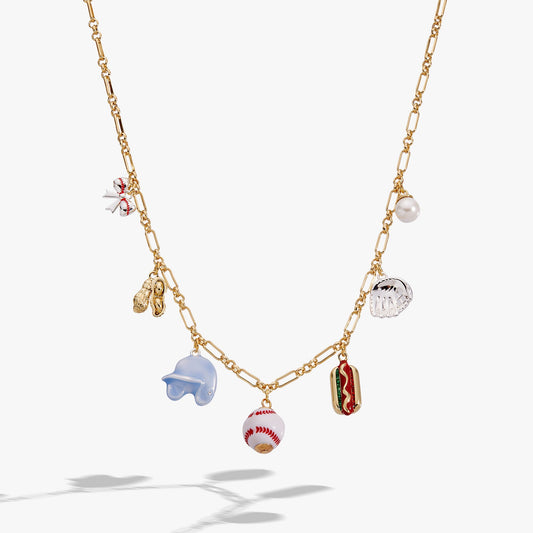 'Take Me Out to the Ballgame' Multi Charm Necklace