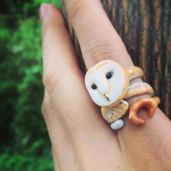 Mary Lou Owl Ring