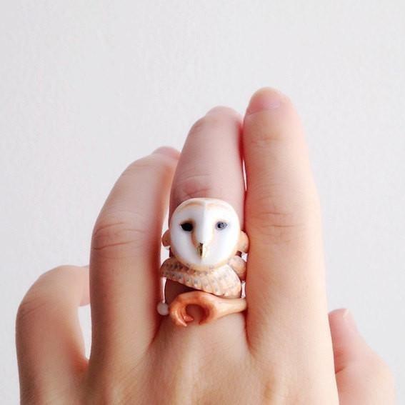 Mary Lou Owl Ring